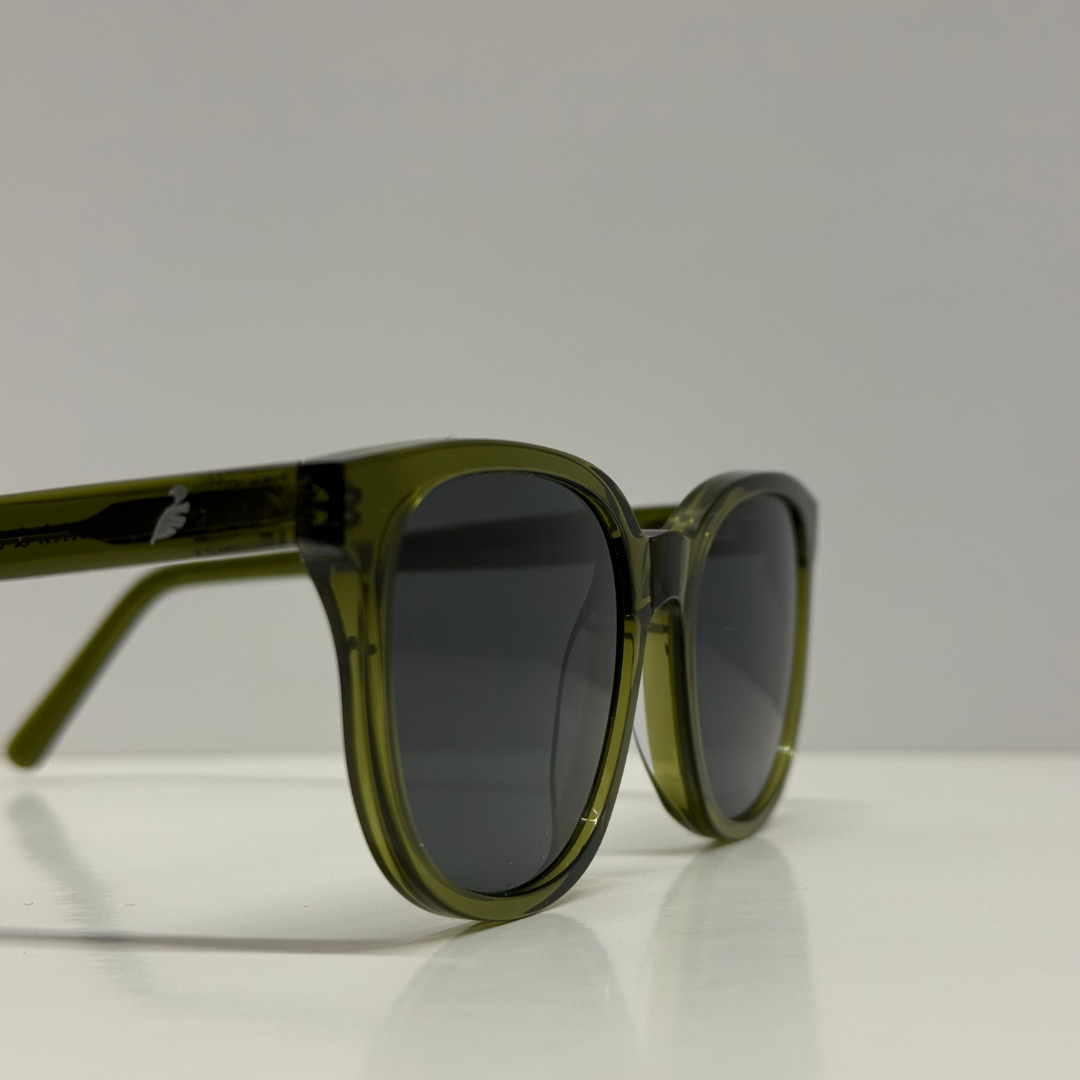 Mk. 1 Olive Green- Silver Lenses