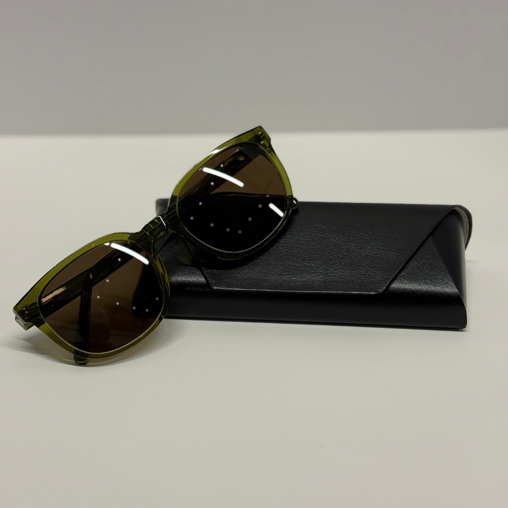 Mk. 1 Olive Green- Silver Lenses